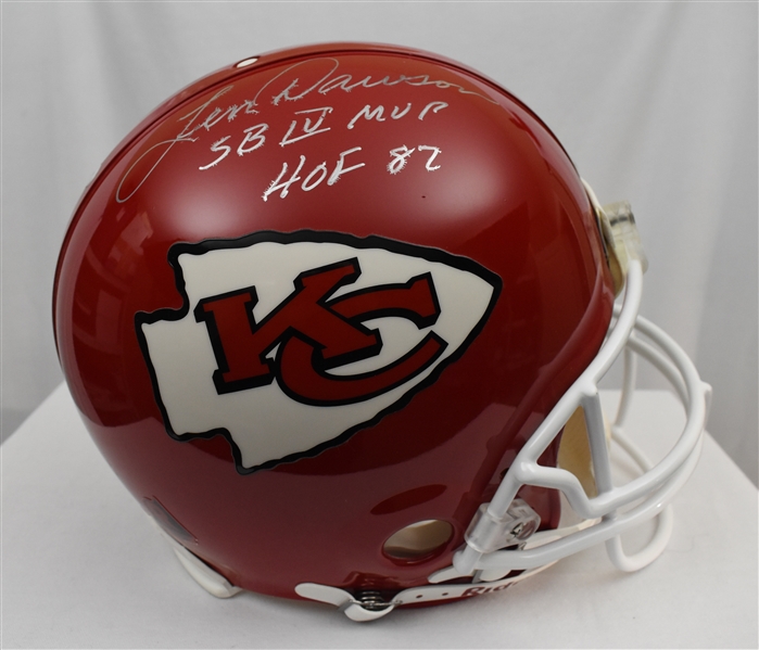 Len Dawson Kansas City Chiefs Autographed Full Size Authentic Helmet
