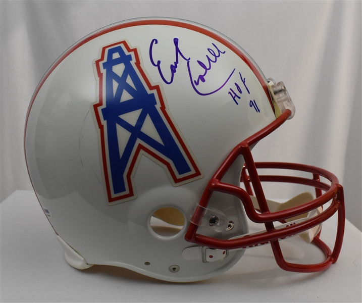 Earl Campbell Houston Oilers Autographed Full Size Authentic Helmet