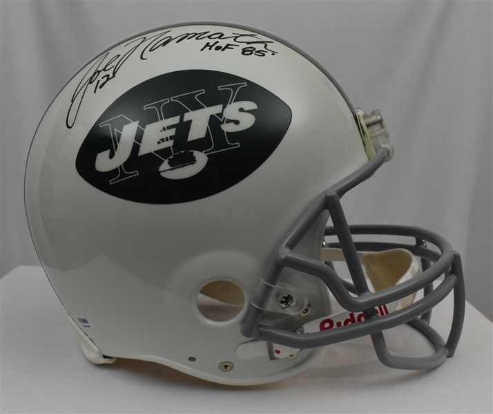 Joe Namath New York Jets Autographed Full Size Authentic Helmet