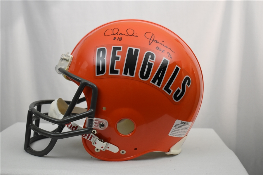 Charlie Joiner Cincinnati Bengals Autographed Full Size Authentic Helmet