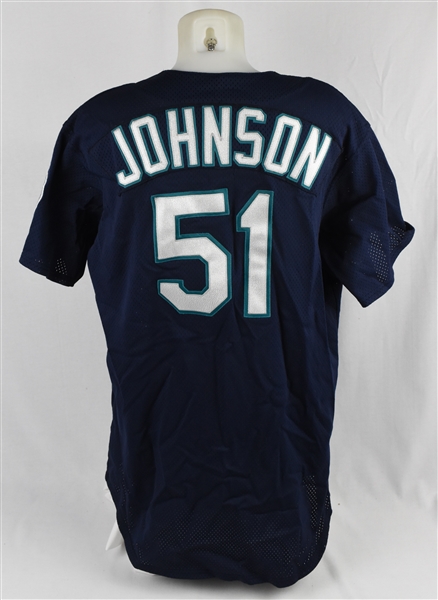 Randy Johnson 1998 Seattle Mariners Game Used Jersey w/Dave Miedema LOA