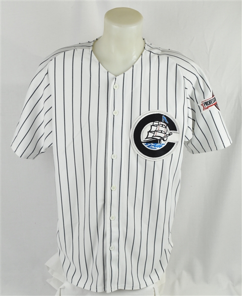 Jorge Posada 1996 Columbus Clippers Game Used Jersey w/Dave Miedema LOA