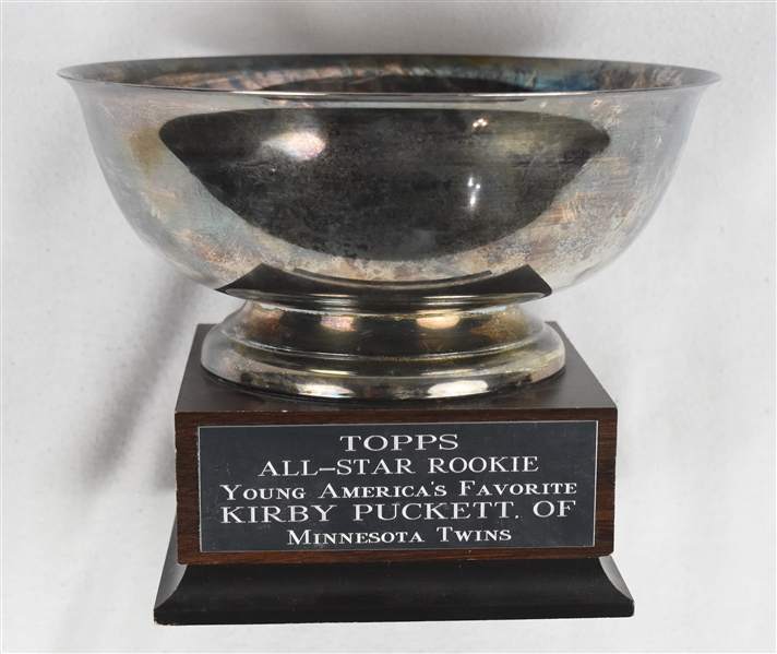 Kirby Puckett 1984 Topps All-Star Rookie Award w/Puckett Family Provenance