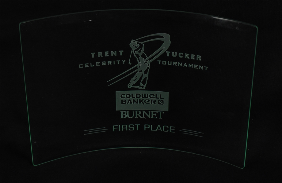 Kirby Puckett Trent Tucker Golf Classic Award w/Puckett Family Provenance
