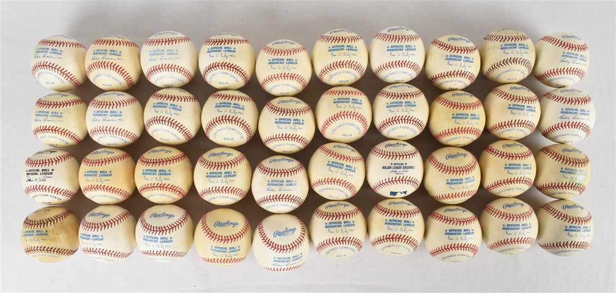 Kirby Pucketts Lot of 120 Game Used Baseballs w/Puckett Family Provenance