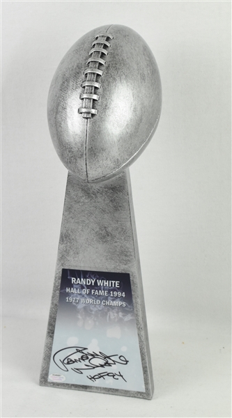 Randy White Autographed 1977 Replica Lombardi Trophy