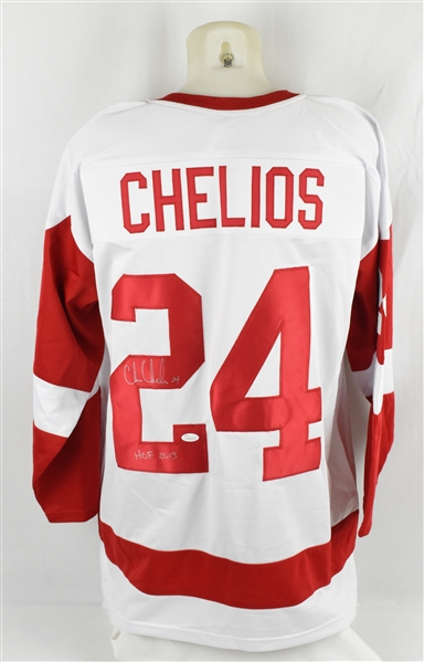 Chris Chelios Autographed Detroit Red Wings Jersey