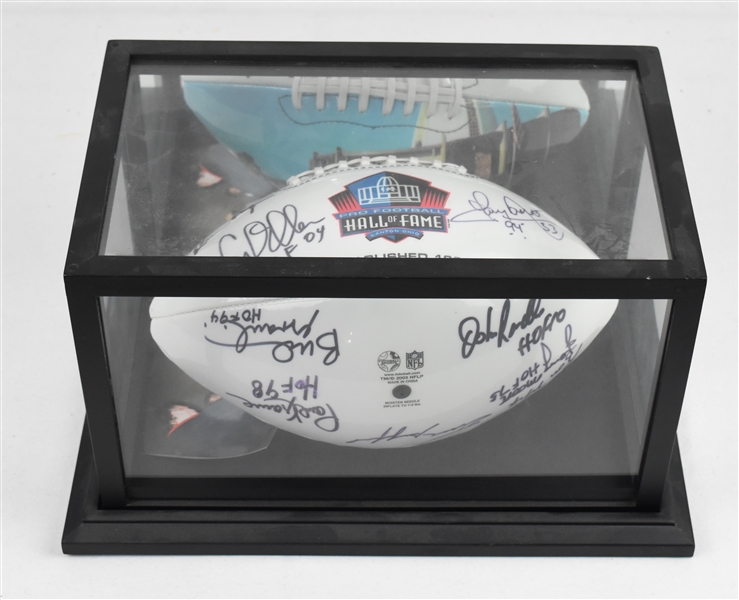 Hall of Fame Autographed Football w/17 Signatures 