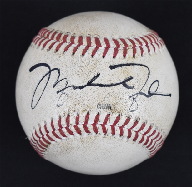 Michael Jordan Game Used & Autographed Baseball