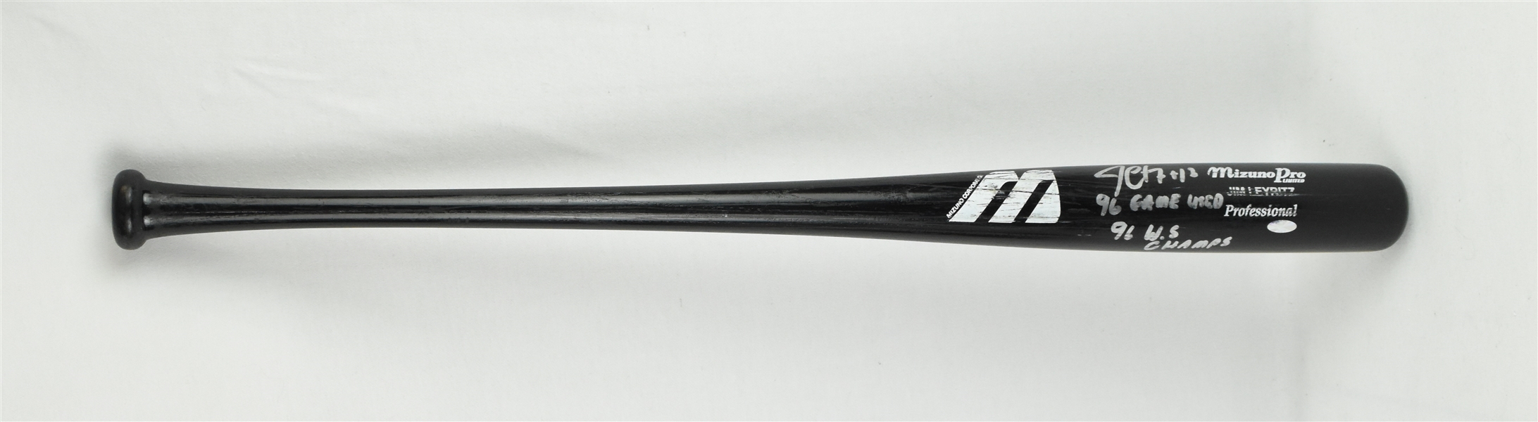 Jim Leyritz 1996 New York Yankees Game Used Autographed Bat