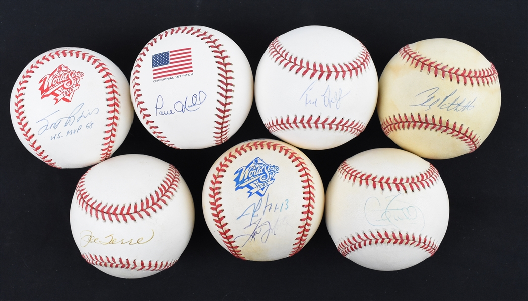 New York Yankees Autographed World Series Baseballs