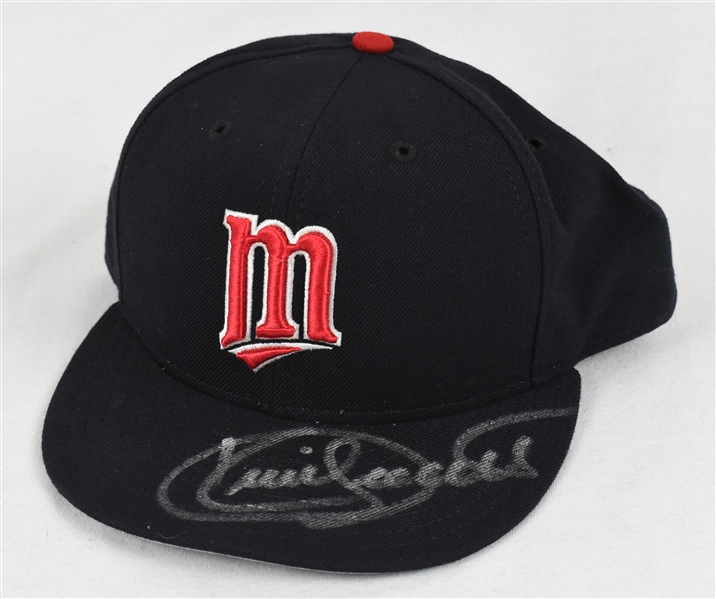 Kirby Puckett Autographed Minnesota Twins Hat Fleer COA