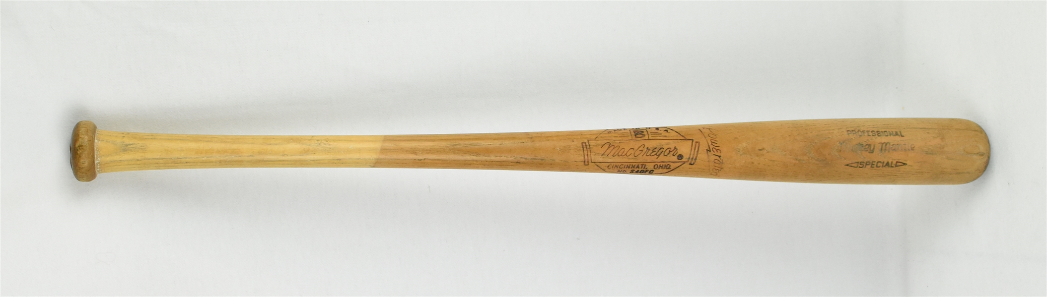 Mickey Mantle 1965-66 Professional Special Bat