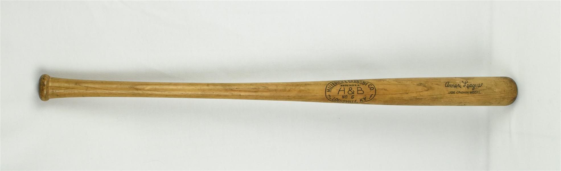 Joe Cronin Vintage Louisville Slugger Baseball Bat