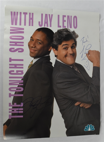 Jay Leno Autographed Tonight Show Poster