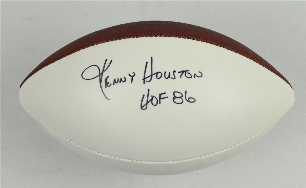 Kenny Houston Autographed Football 