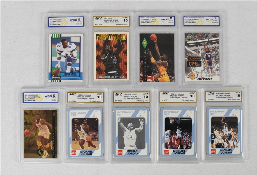 Collection of Graded Basketball & Football Cards