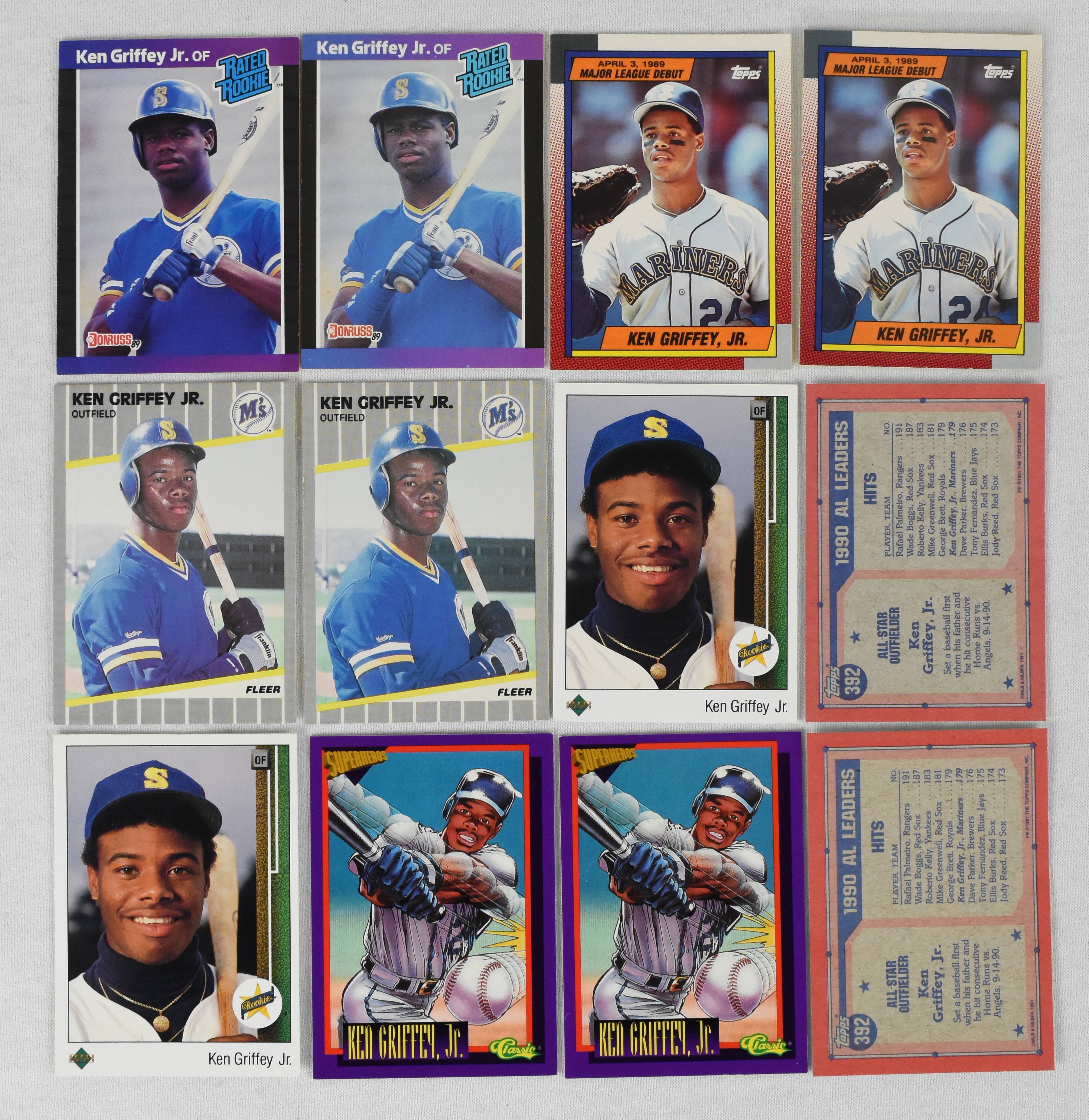 Sold at Auction: 7 Ken Griffey Jr. Rookie Cards