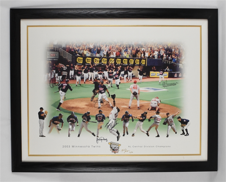 Minnesota Twins Autographed Limited Edition Lithograph #16/50