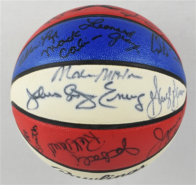 ABA 2005 Autographed Limited Edition Reunion Basketball w/Julius Erving