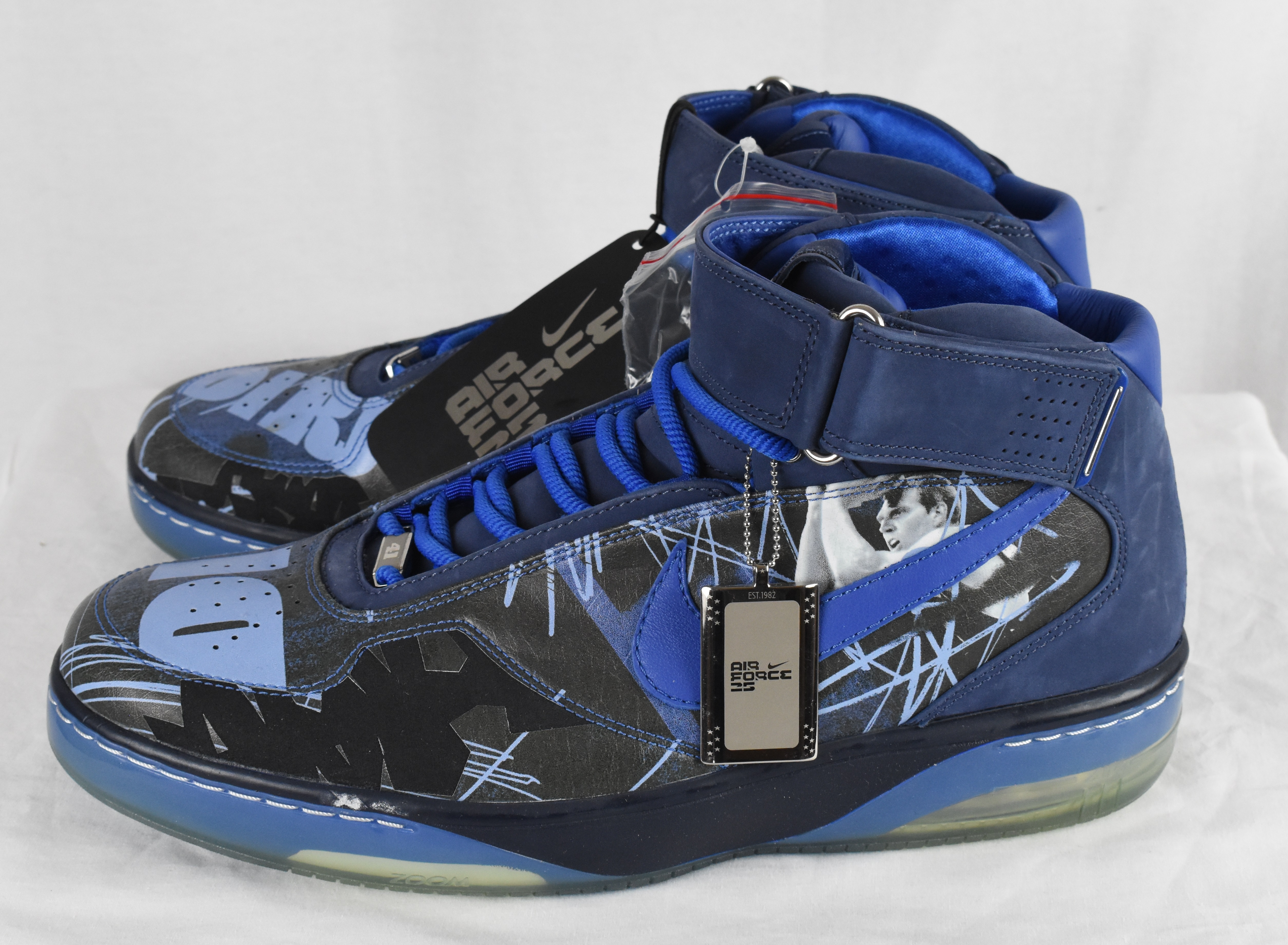 Lot Detail - Dirk Nowitzki Nike Air Force Low Signature Edition Custom Shoes