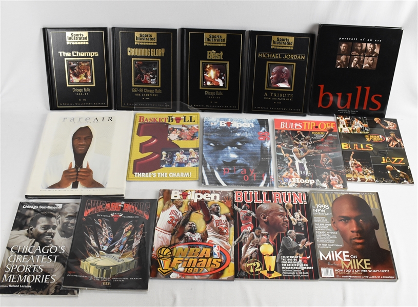 Michael Jordan Collection of Books Magazines & Publications