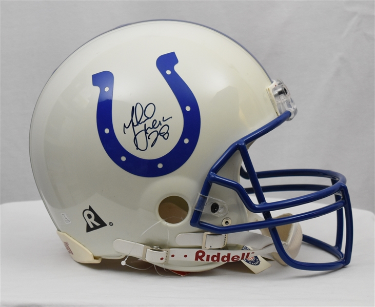 Marshall Faulk Indianapolis Colts Autographed Full Size Authentic Helmet