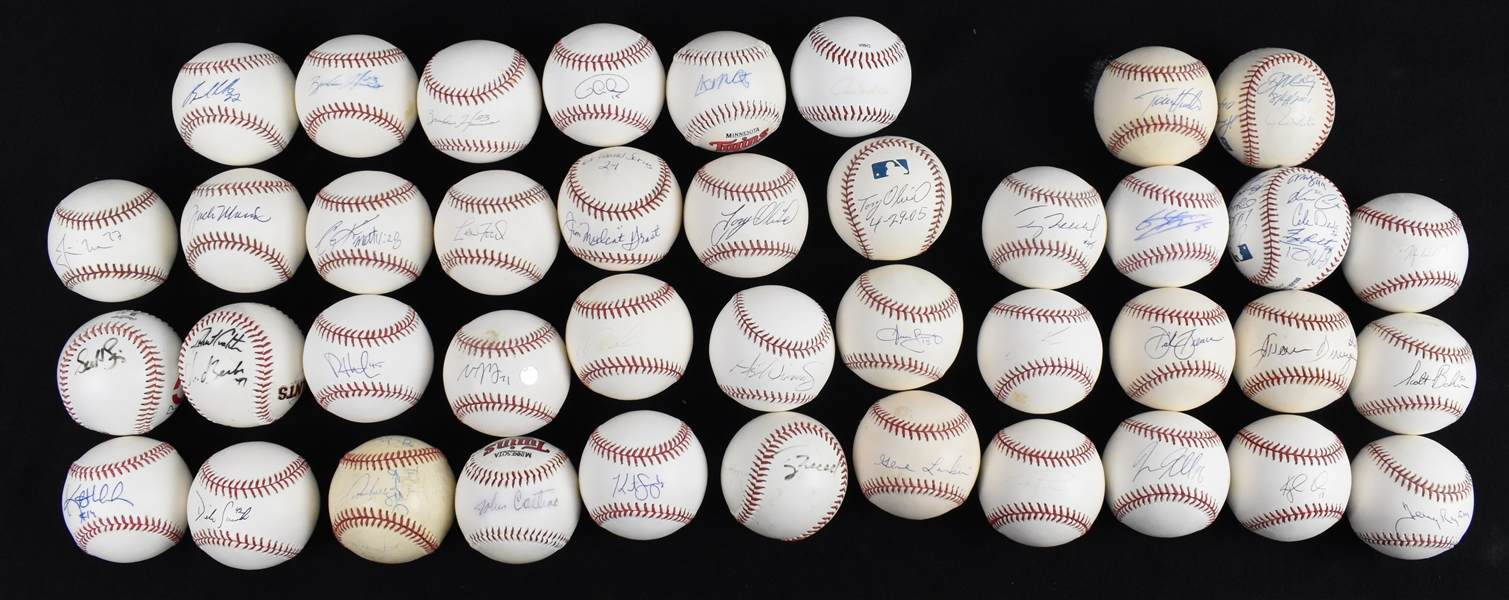 Minnesota Twins Lot of 41 Autographed Baseballs