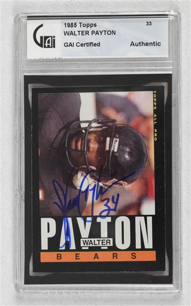 Walter Payton Autographed Card 