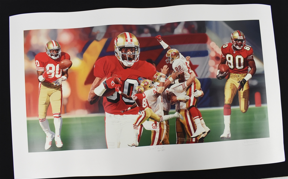 Jerry Rice Autographed Danny Day Lithograph