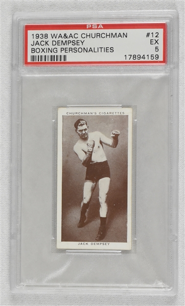 Jack Dempsey 1938 Boxing Card PSA 5