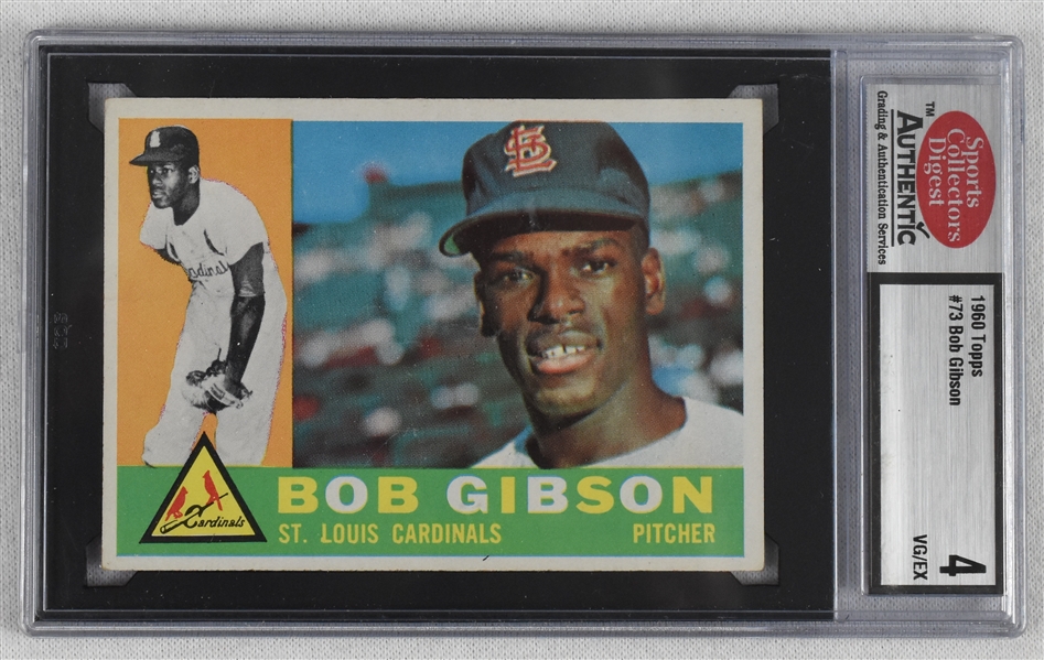 Bob Gibson 1960 Topps Card #73 SCD 4