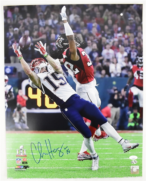 Chris Hogan New England Patriots Super Bowl LI TD Autographed 16x20 Photograph 