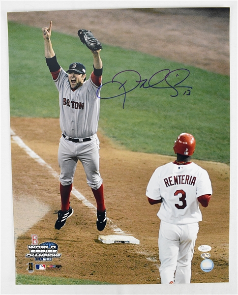 Doug Mientkiewicz Boston Red Sox 2004 World Series “Final Out" Autographed 16x20 Photograph 