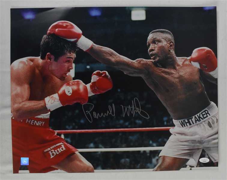 Pernell Whitaker vs Henry Autographed 16x20 World Championship Fight Photo 