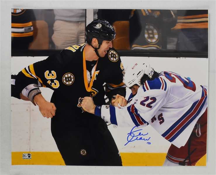Zdeno Chara Autographed Boston Bruins 16x20 Fight Photograph