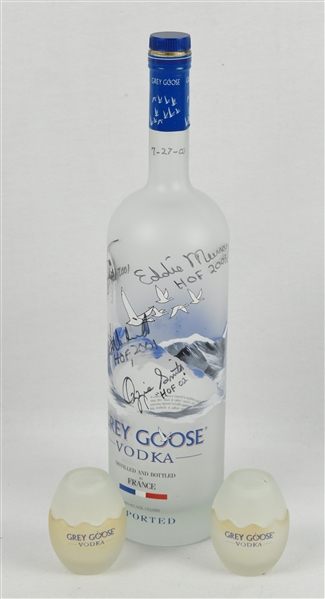 Multi Signed Grey Goose Bottle w/Puckett Family Provenance