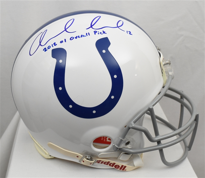 Andrew Luck 2012 Autographed & Inscribed Indianapolis Colts Helmet