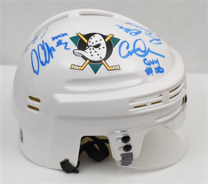 Anaheim Mighty Ducks Team Signed Mini Helmet