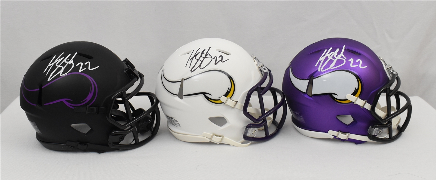 Harrison Smith Minnesota Vikings Lot of 3 Autographed Mini Helmets