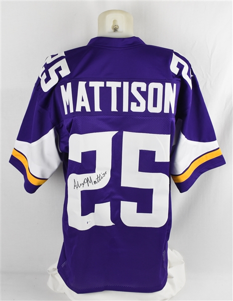 Alexander Mattison Autographed Minnesota Vikings Jersey