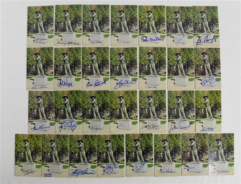 Collection of 29 Autographed Doubleday Postcards
