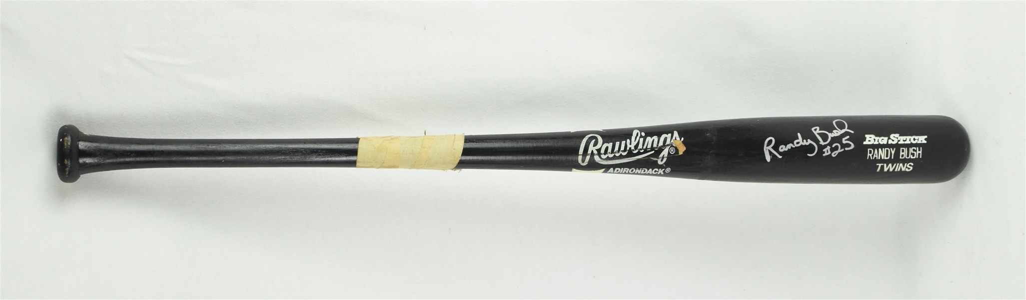 Randy Bush 1992 Minnesota Twins Game Used & Autographed Bat