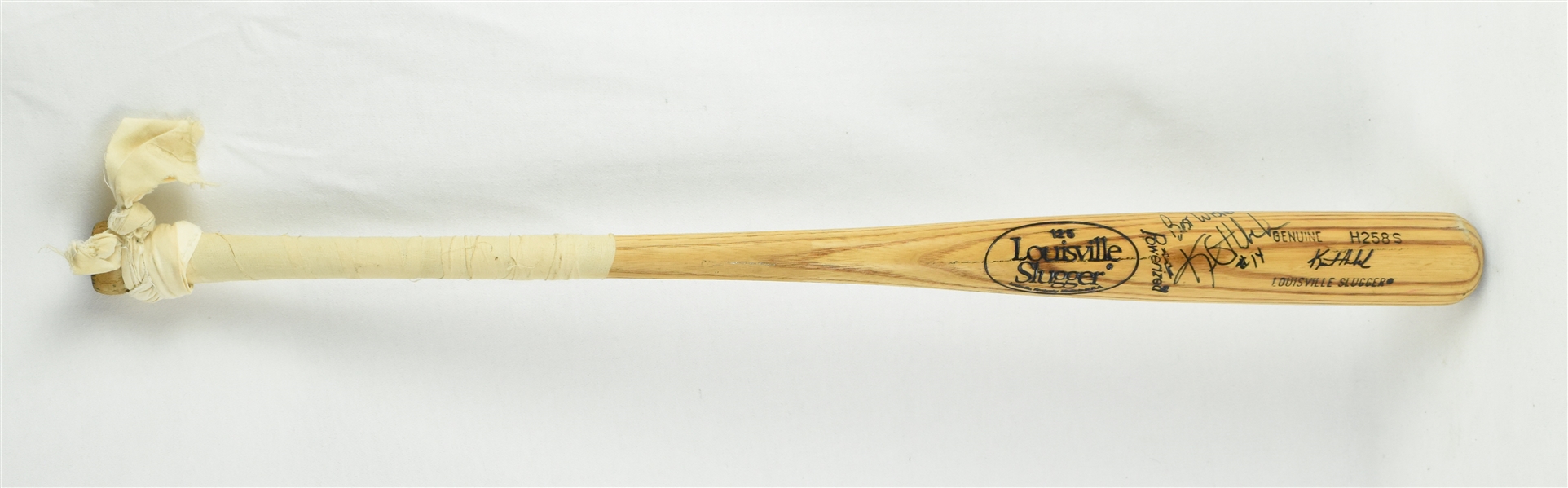 Kent Hrbek Minnesota Twins Game Used & Autographed Bat