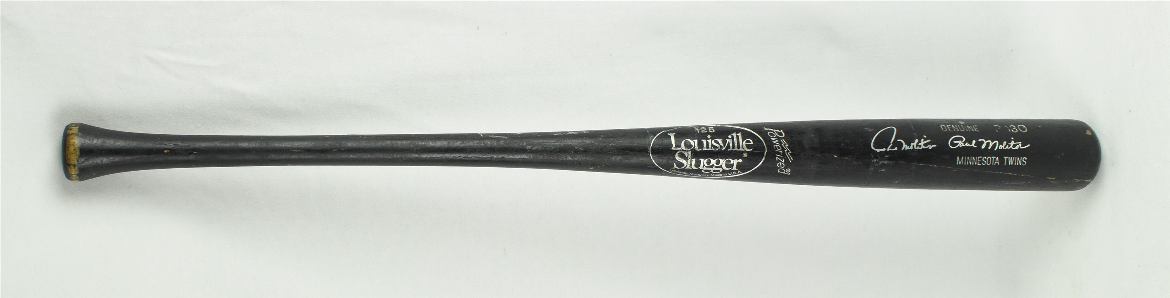 Paul Molitor c. 1996-98 Minnesota Twins Game Used Autographed Bat