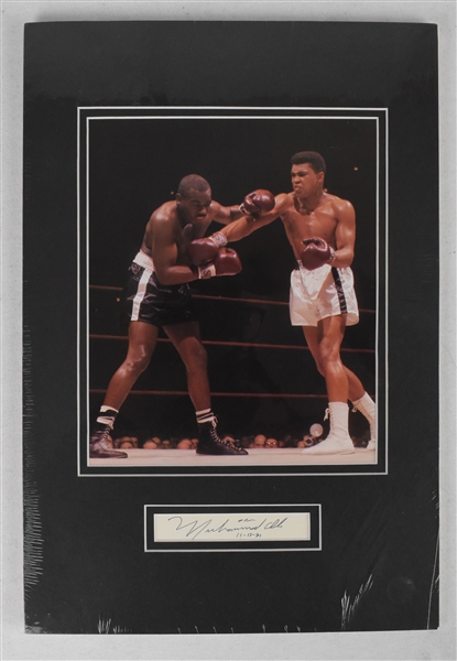 Muhammad Ali Autographed Display