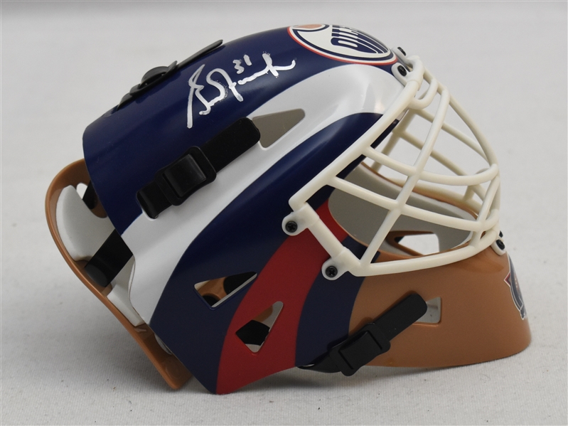 Grant Fuhr Autographed Edmonton Oilers Mini Helmet