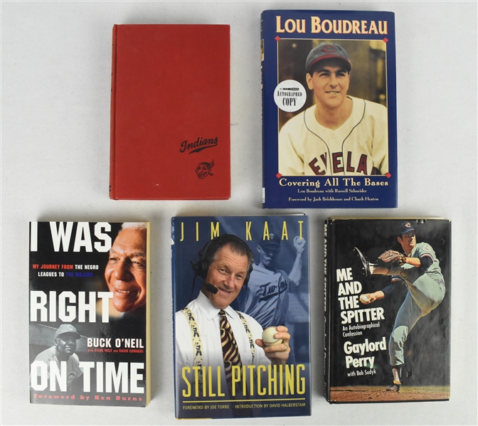 Collection of 5 Autographed Books w/Buck ONeil