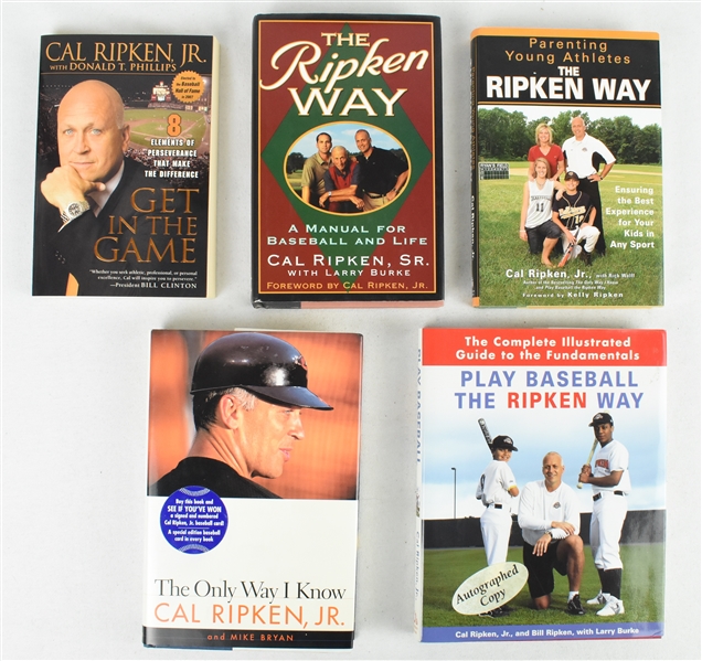 Cal Ripken Jr. Lot of 5 Autographed Books 