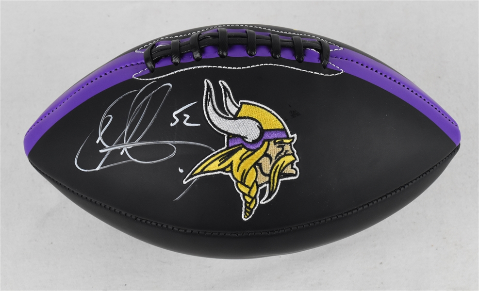 Chad Greenway Autographed Football